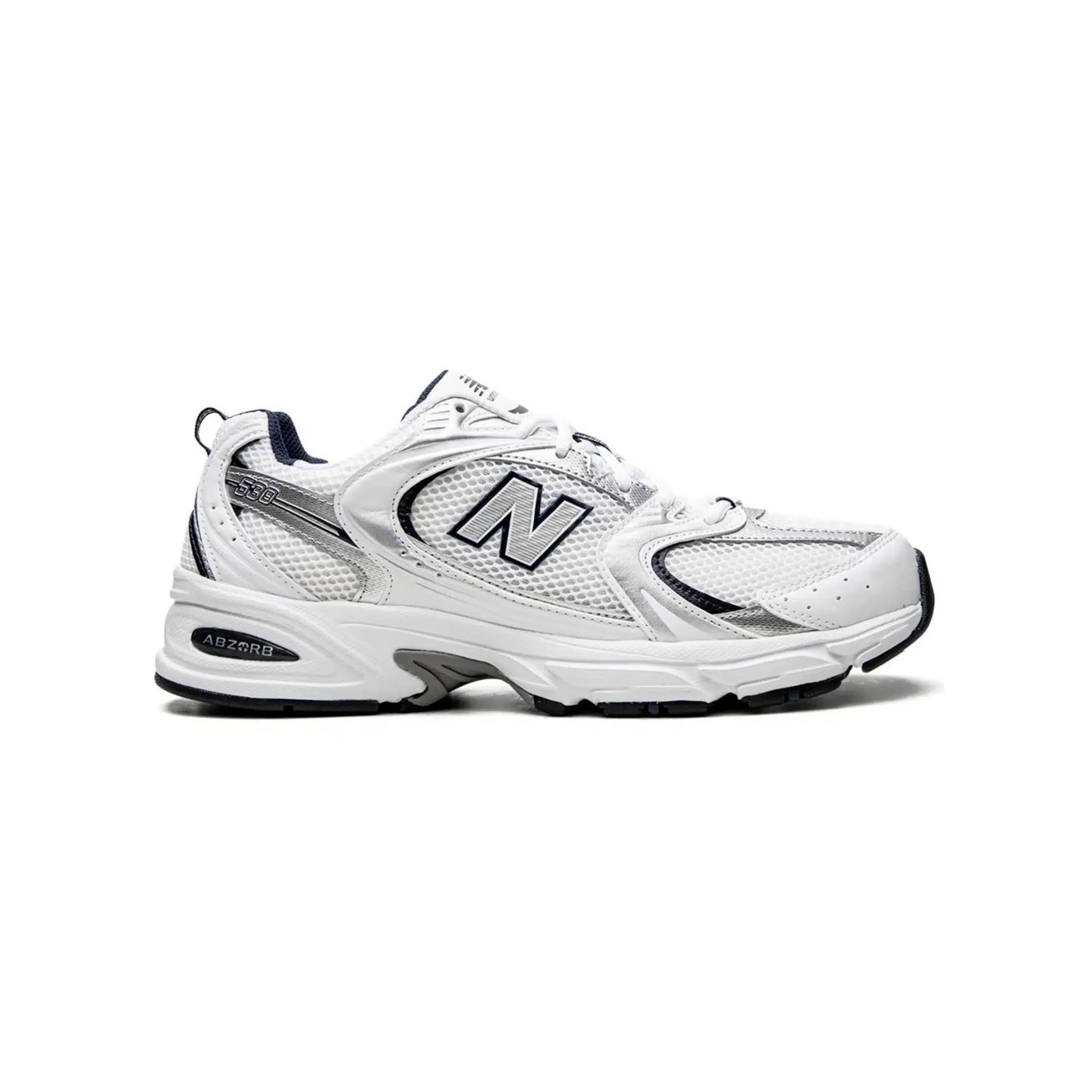New Balance 530 - Scarpe da running da uomo - Bianco, argento e blu navy