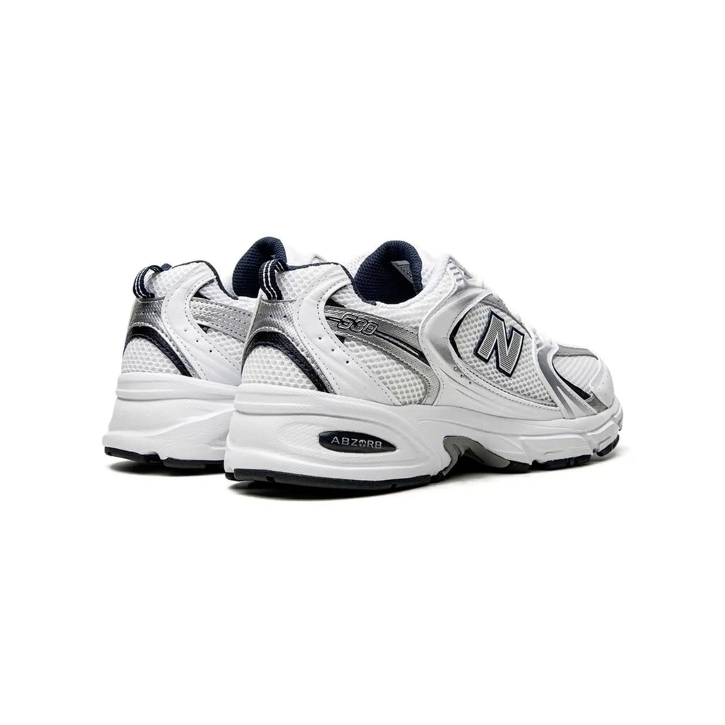 New Balance 530 - Scarpe da running da uomo - Bianco, argento e blu navy