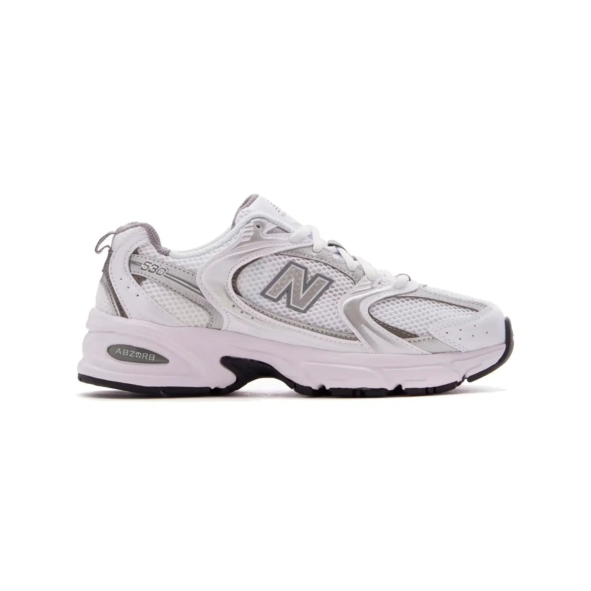 Chaussures de course et de style de vie New Balance 530 pour hommes - Blanc et gris
