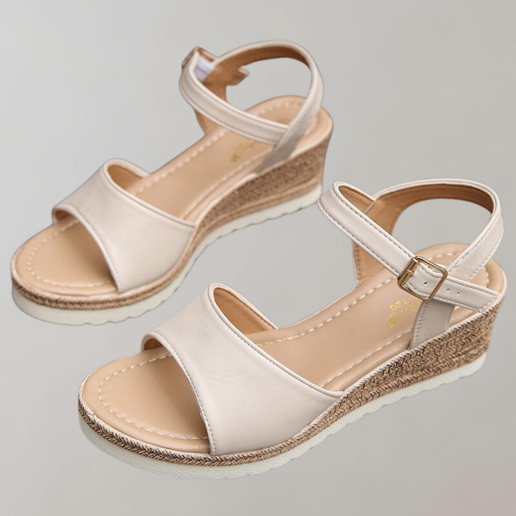 Sandali Donna con Zeppa e Cinturini Regolabili