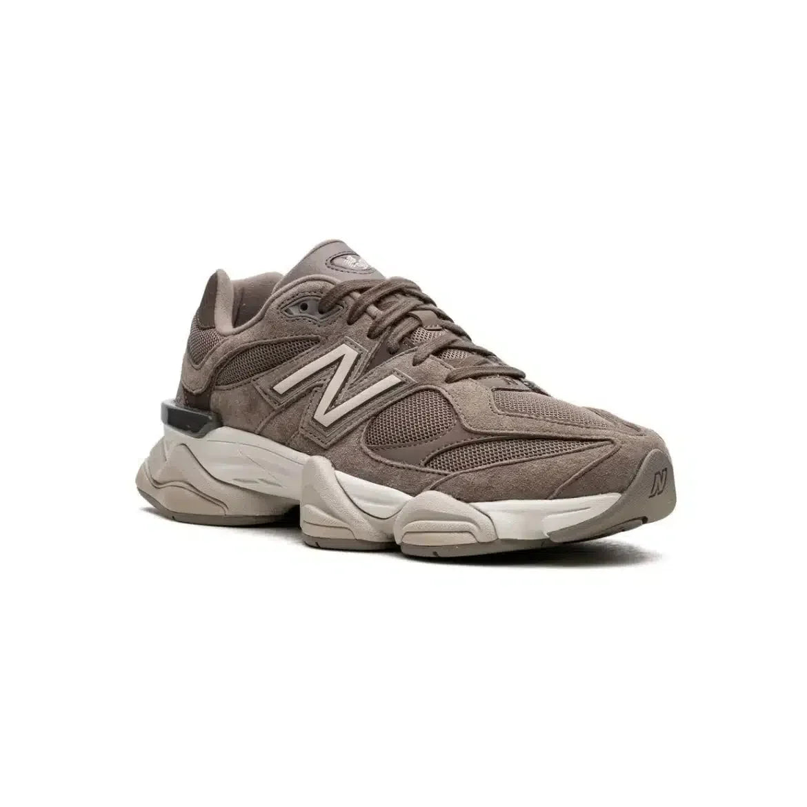 New Balance 9060 sneakers casual in camoscio marrone 'Mushroom' da uomo