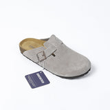 Birkenstock Boston – Sabot classici grigio chiaro
