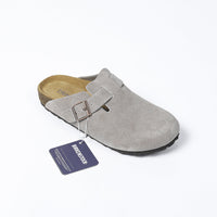 Birkenstock Boston – Sabot classici grigio chiaro