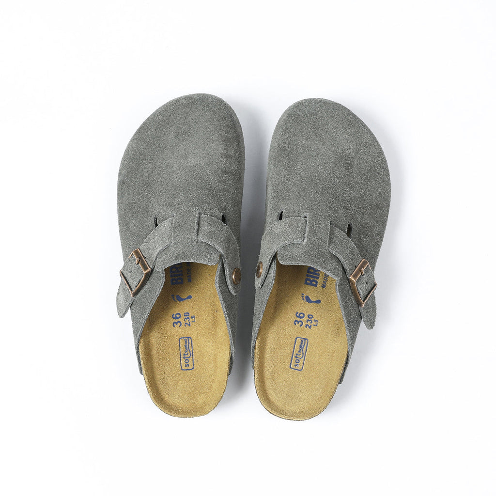 Birkenstock Boston – Zoccoli classici grigio scuro