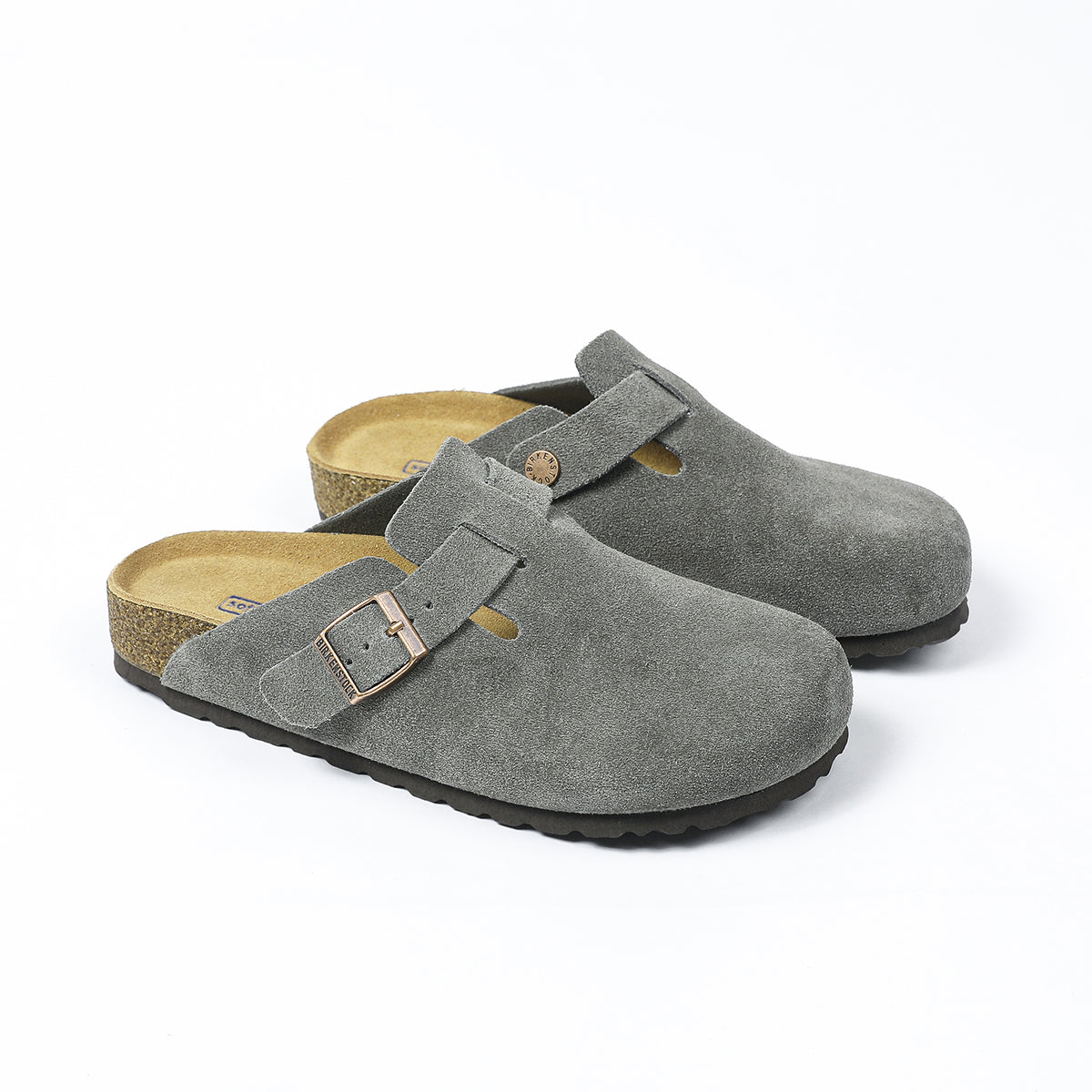 Birkenstock Boston – Zoccoli classici grigio scuro