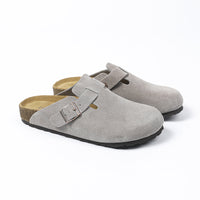 Birkenstock Boston – Sabot classici grigio chiaro