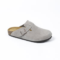 Birkenstock Boston – Sabot classici grigio chiaro