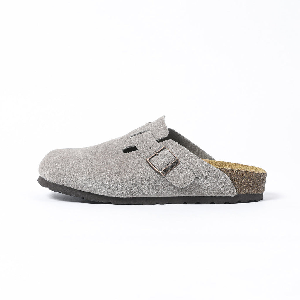 Birkenstock Boston – Sabot classici grigio chiaro