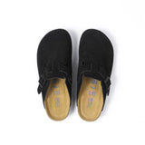 Birkenstock Boston – Zoccoli in camoscio nero