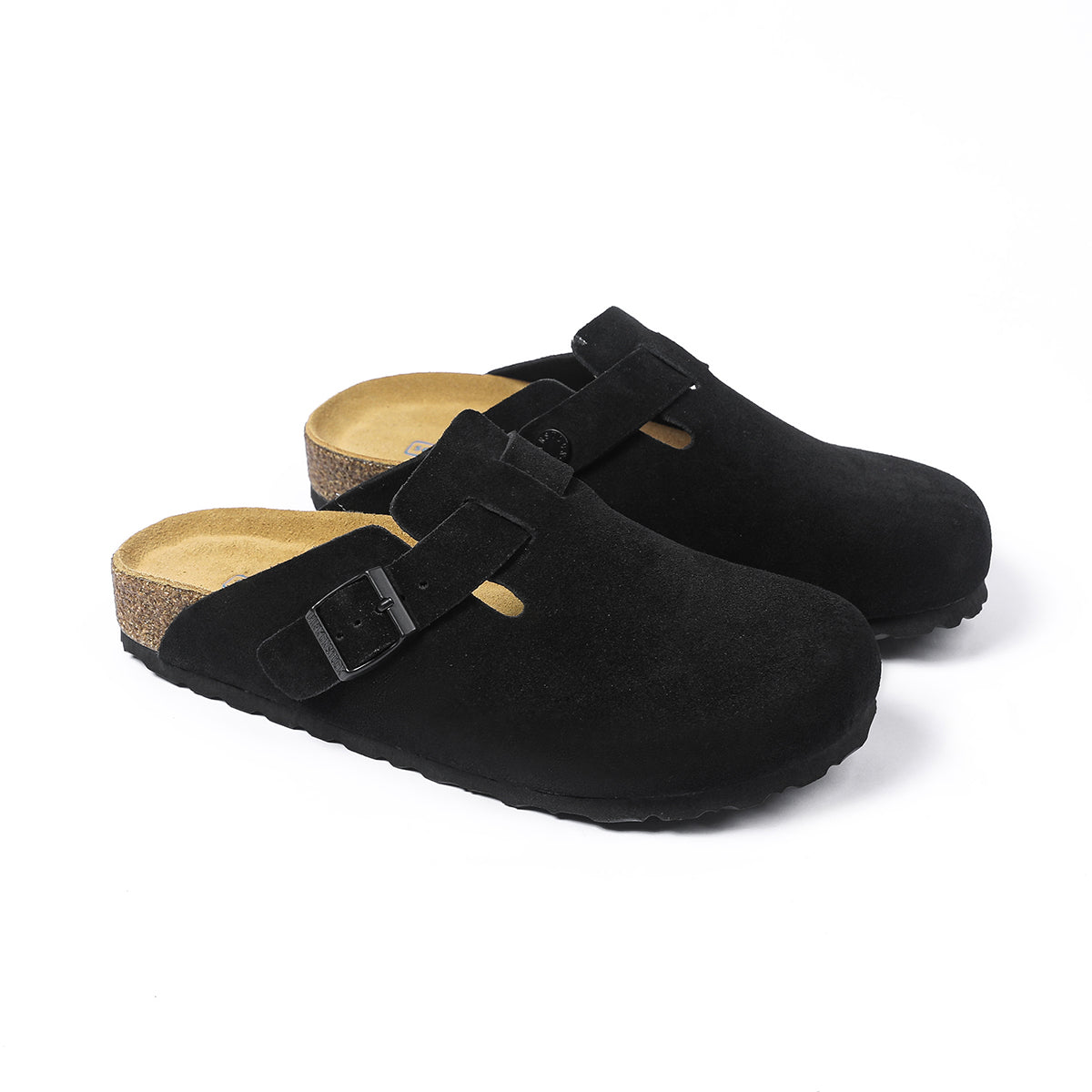Birkenstock Boston – Zoccoli in camoscio nero