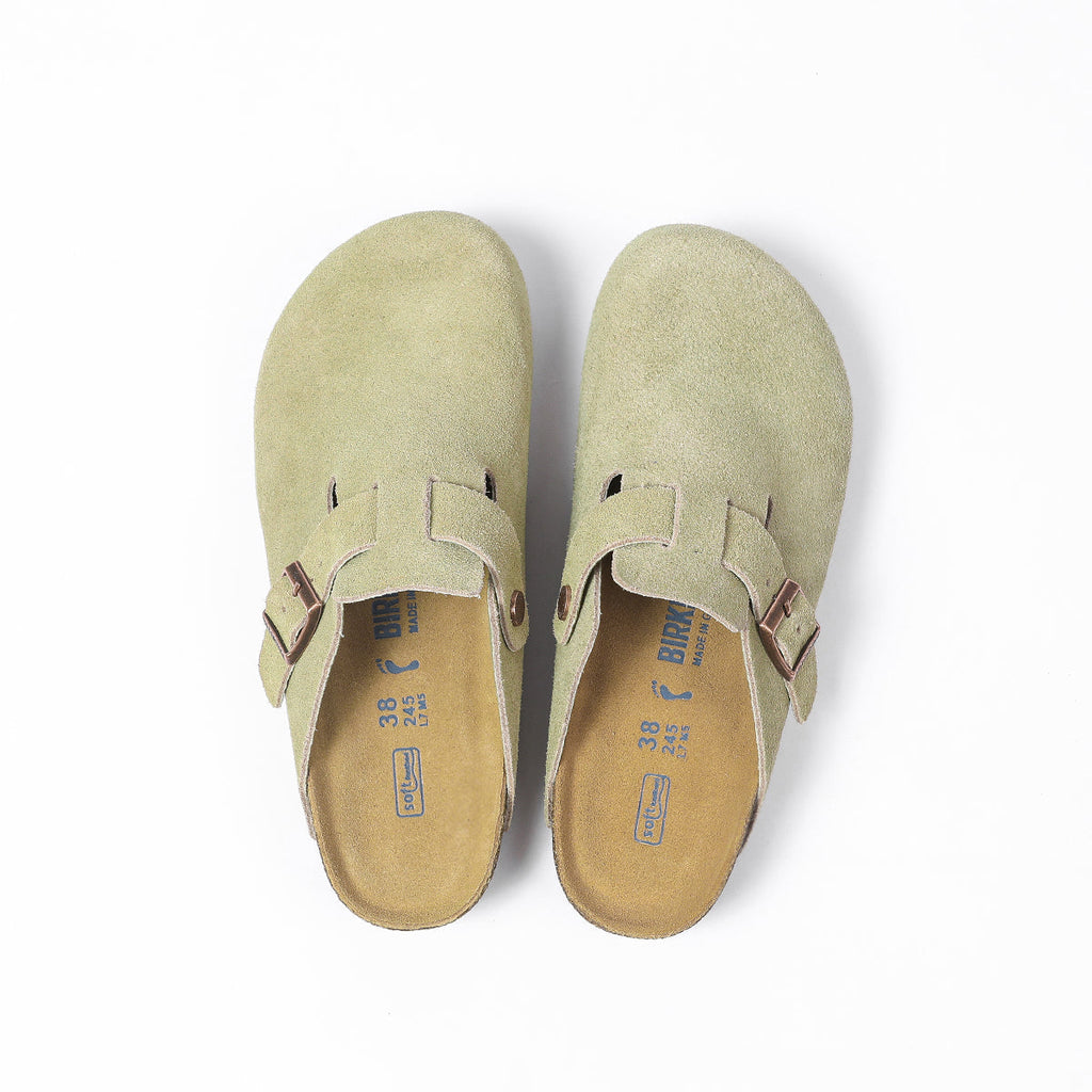 Birkenstock Boston Zoccoli Classici - Verde Oliva Chiaro