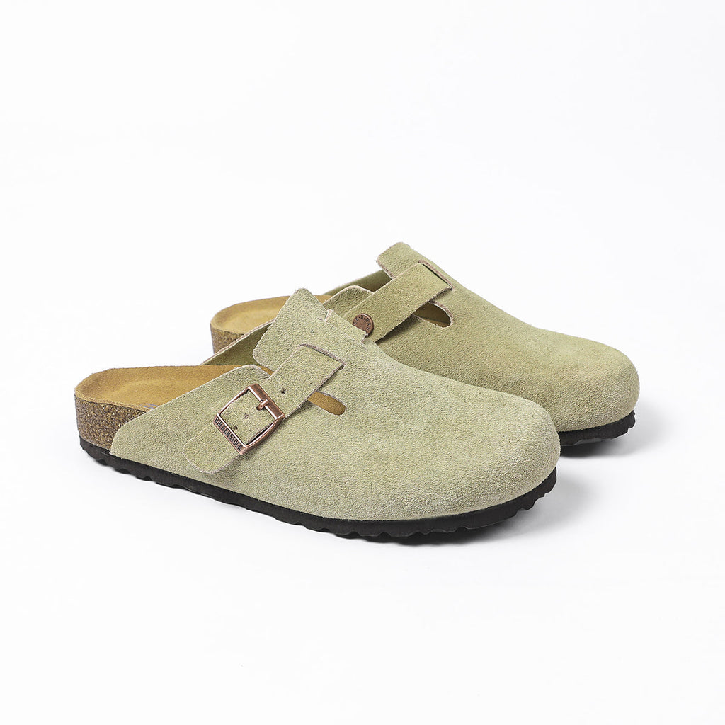 Birkenstock Boston Zoccoli Classici - Verde Oliva Chiaro