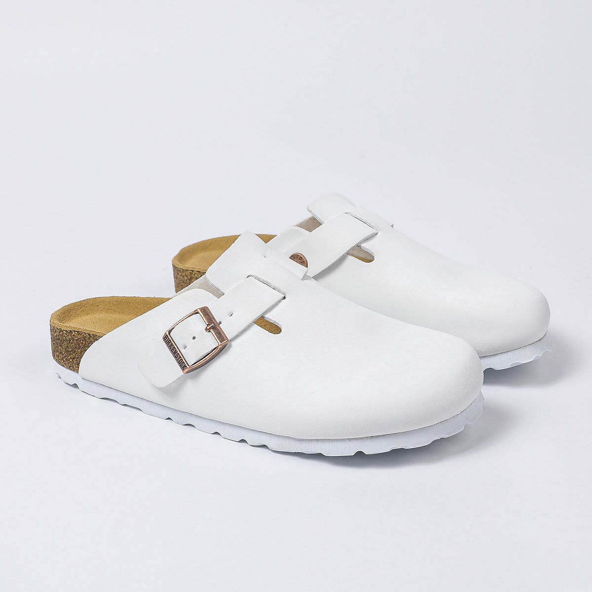 Birkenstock Boston – Zoccoli classici - Bianco