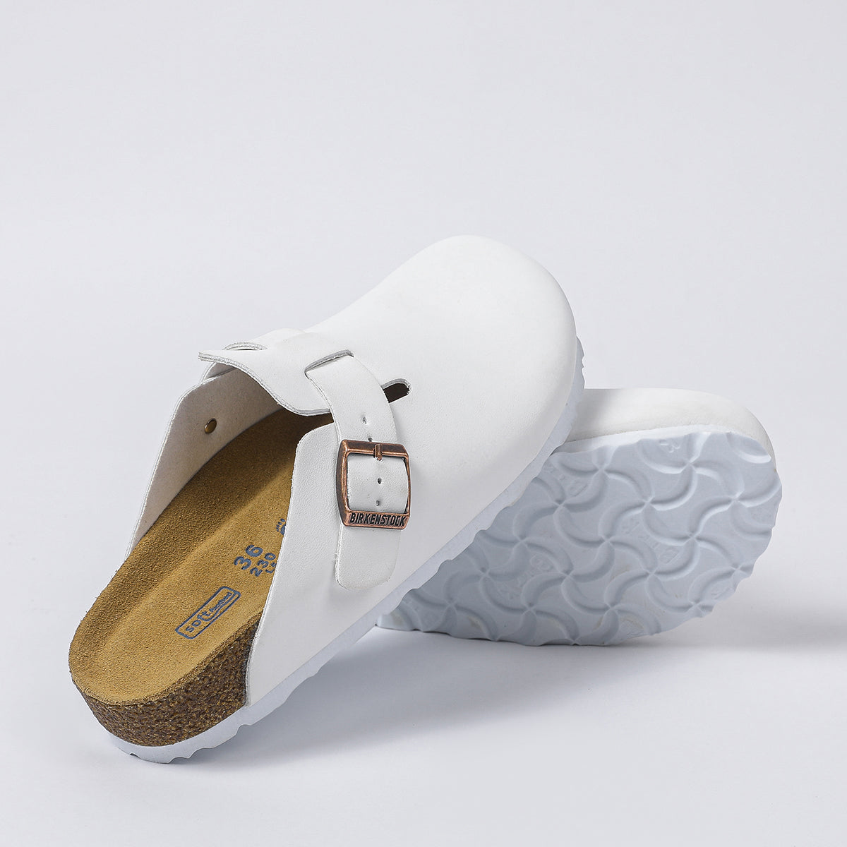 Birkenstock Boston – Zoccoli classici - Bianco