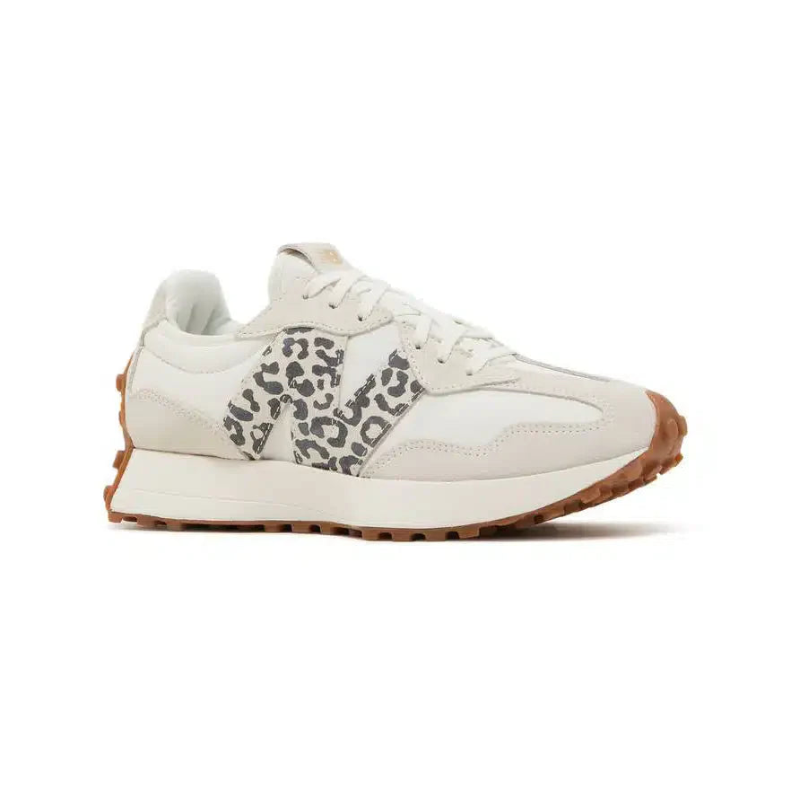 New Balance 327 – Sneakers da donna con stampa leopardata beige – Casual ed eleganti