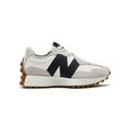 New Balance 327 sneakers da uomo bianche e nere, stile retrò casual