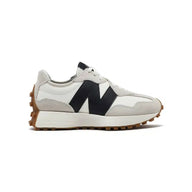 New Balance 327 sneakers da uomo bianche e nere, stile retrò casual