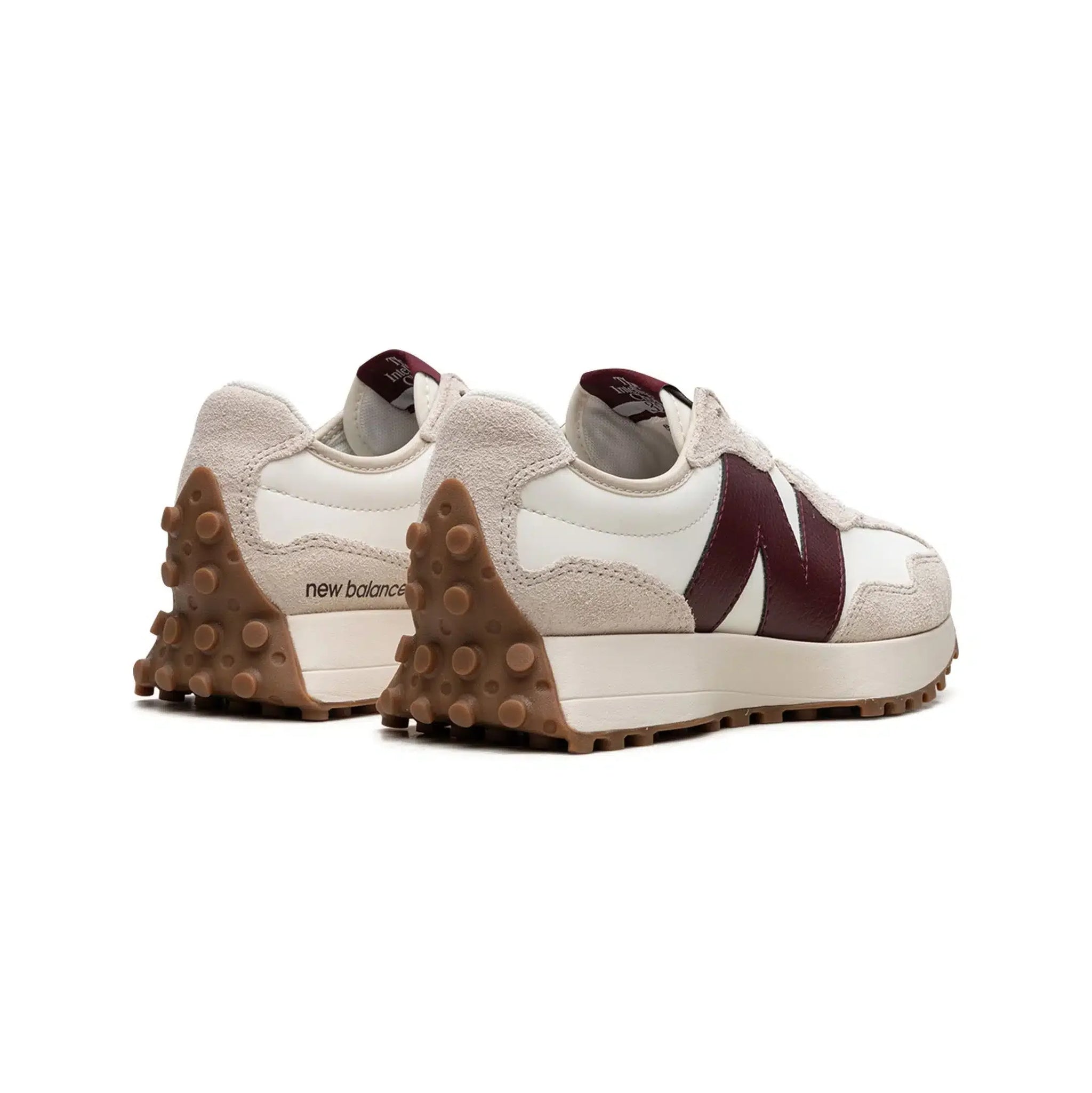 New Balance 327 Sneakers da uomo – Bianco/Bordeaux Eleganza retrò