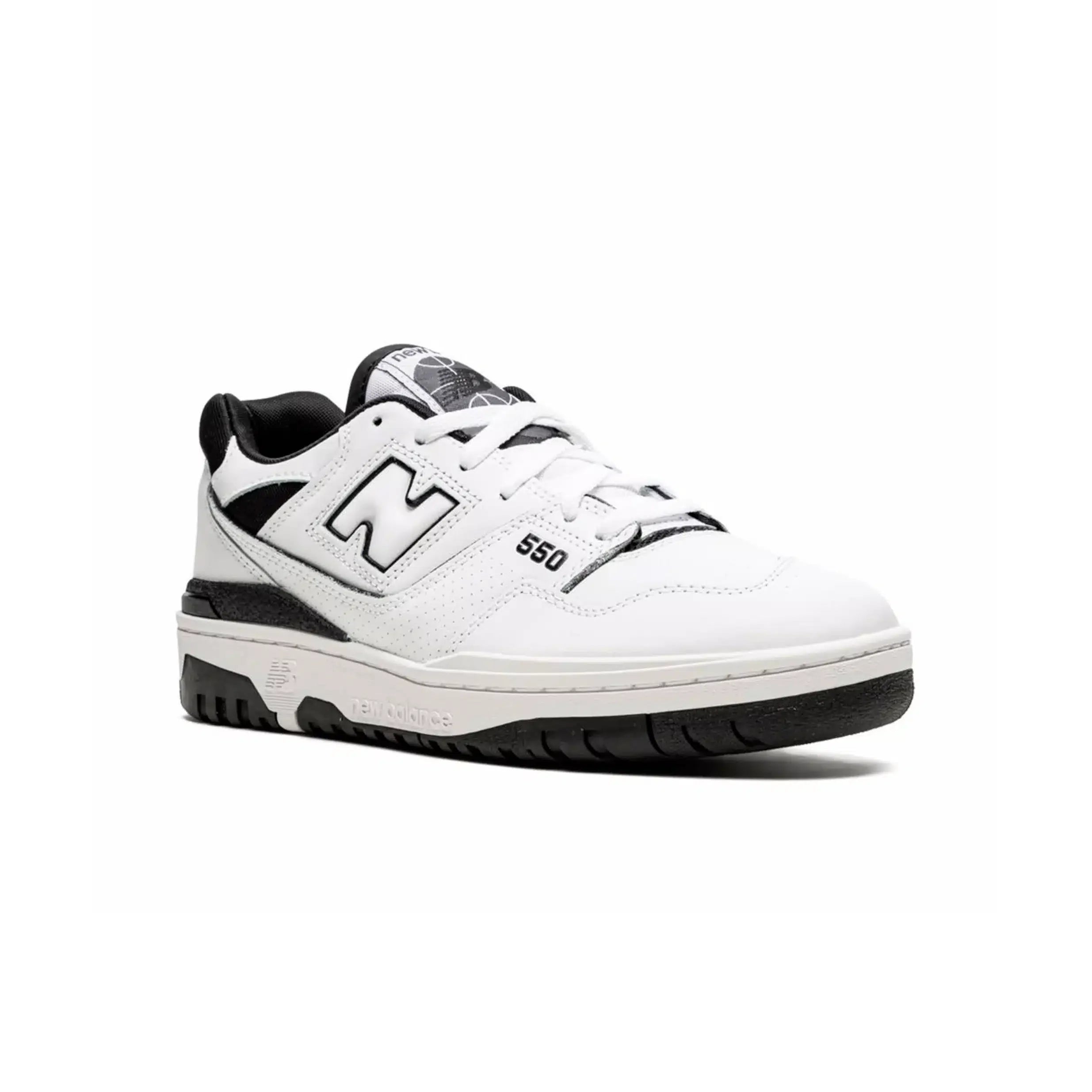 New Balance 550 Sneakers retrò a profilo basso da uomo - Bianco e Nero