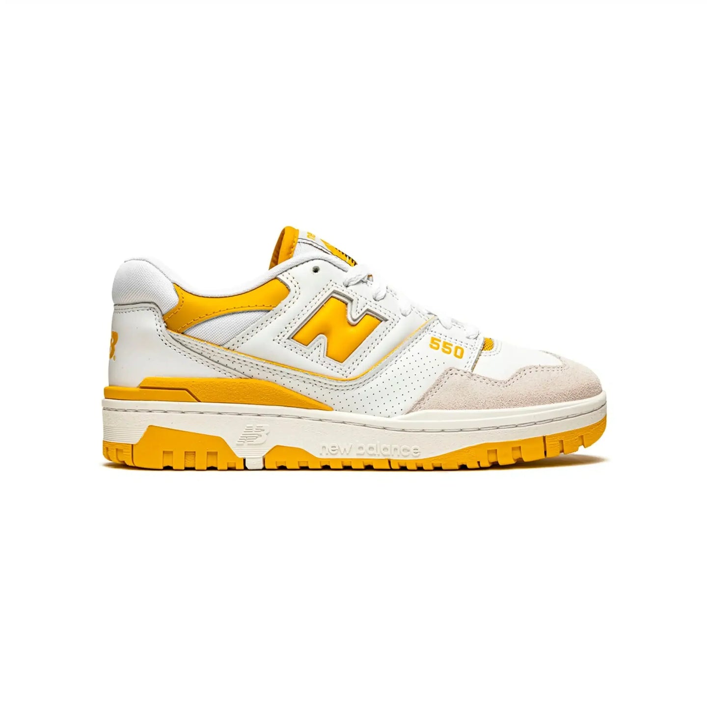 New Balance 550 Sneakers da uomo - Bianco e oro (stile sport retrò)