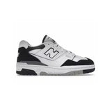 New Balance 550 sneakers sportive retrò da uomo bianche, nere e grigie