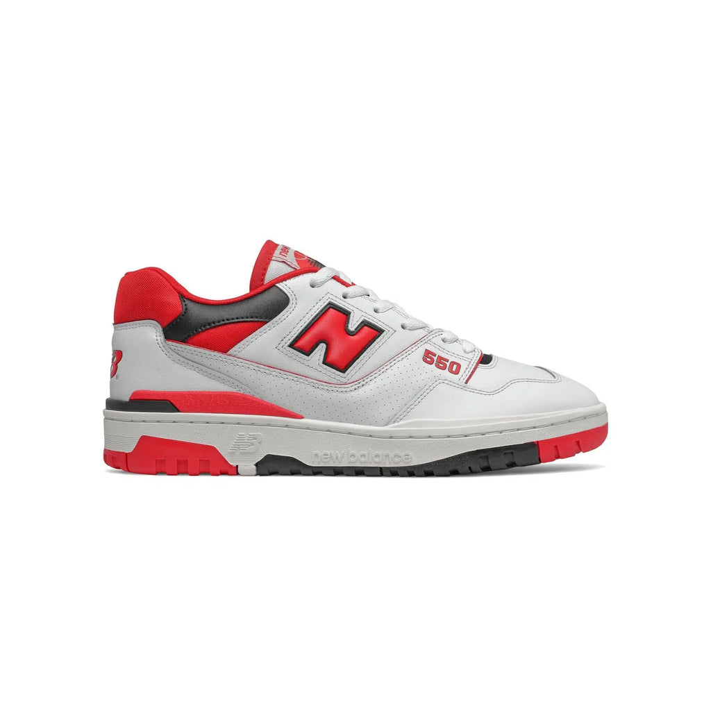 New Balance 550 Scarpe da basket da uomo - Stile rétro in bianco, rosso e nero