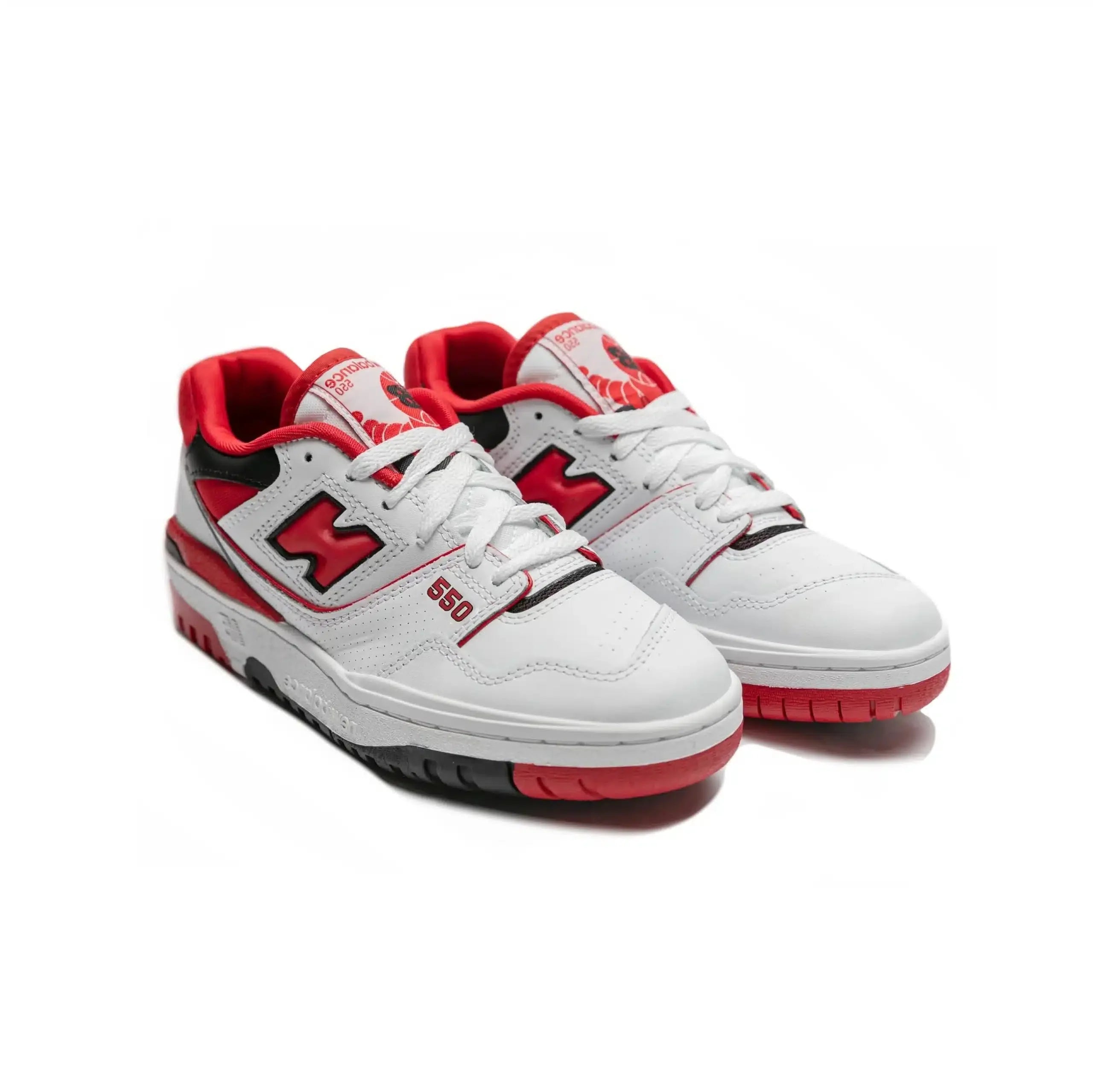 New Balance 550 Scarpe da basket da uomo - Stile rétro in bianco, rosso e nero