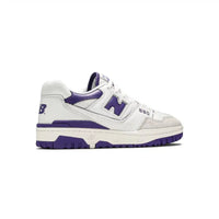 New Balance 550 Sneakers retrò da uomo bianche e viola