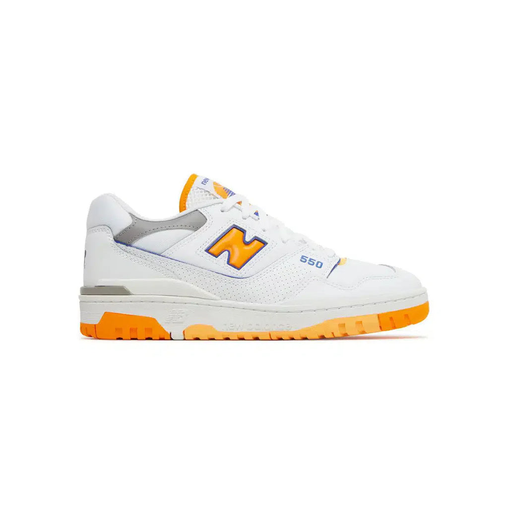 New Balance 550 Sneakers retrò da uomo – Bianco e arancione vivace