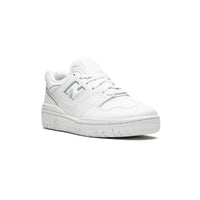 New Balance 550 sneakers in pelle da uomo completamente bianche, stile retrò casual