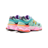New Balance 9060 sneakers da donna verde menta e rosa fluo – in mesh e pelle