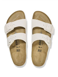 Birkenstock Arizona Sandali unisex in camoscio bianco classico