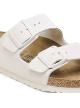 Birkenstock Arizona Sandali unisex in camoscio bianco classico