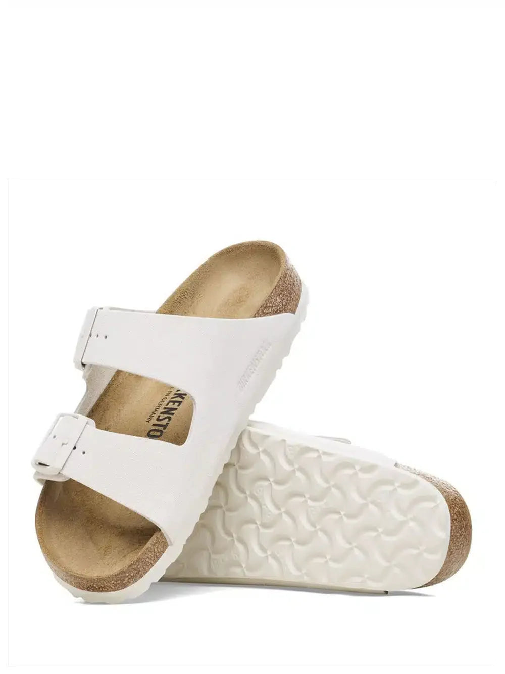 Birkenstock Arizona Sandali unisex in camoscio bianco classico