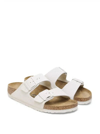 Birkenstock Arizona Sandali unisex in camoscio bianco classico