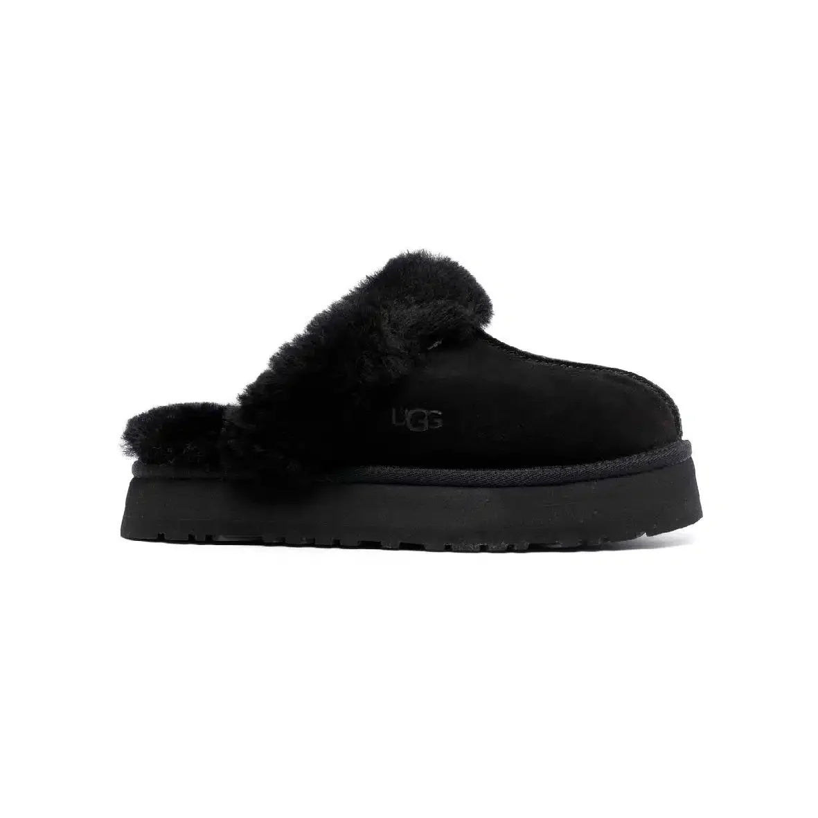 UGG Disquette – Pantofole con plateau nere