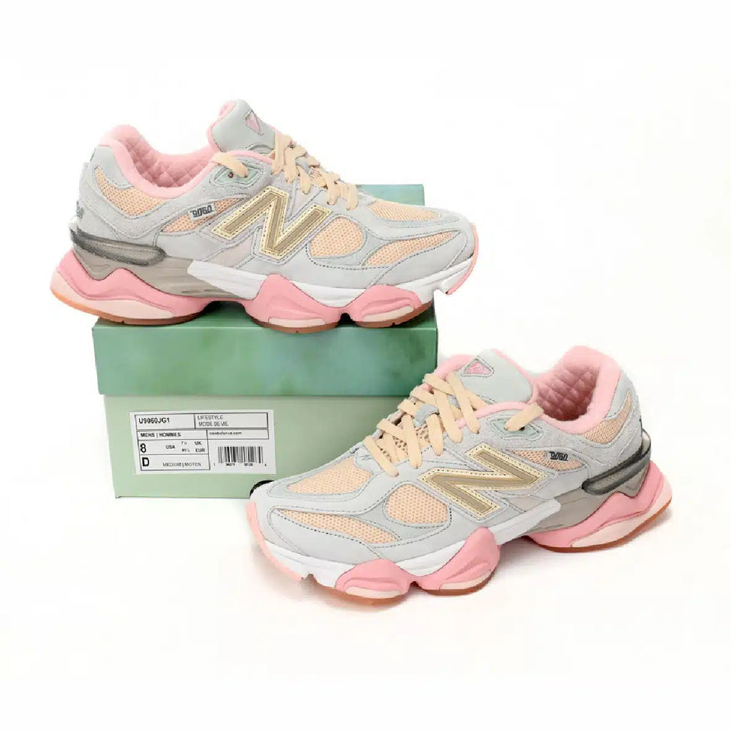 New Balance 9060 da donna rosa e celeste x Joe Freshgoods in mesh e pelle
