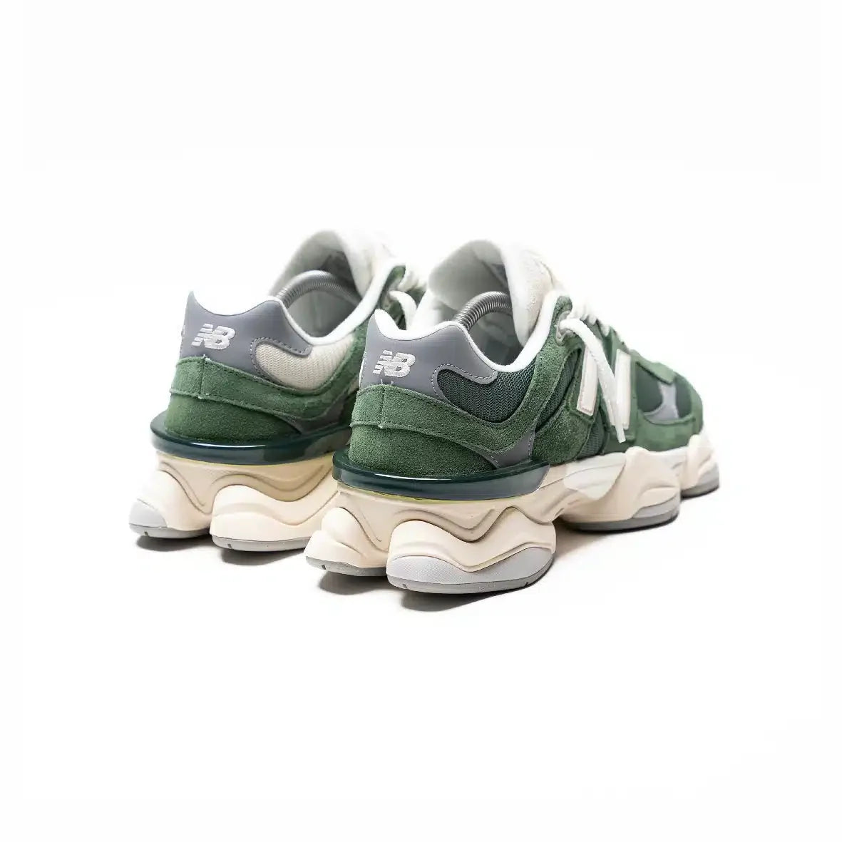 New Balance 9060 Sneakers lifestyle da uomo in pelle scamosciata verde Nori