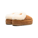 UGG Maxi Curly Platform – Pantofole Chestnut