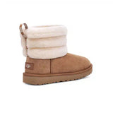 UGG Classic Mini Fluff Quilted – Stivaletti Chestnut