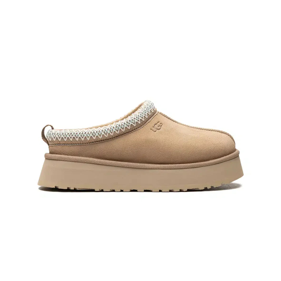 UGG Tazz – Pantofole Beige Sabbia con Plateau